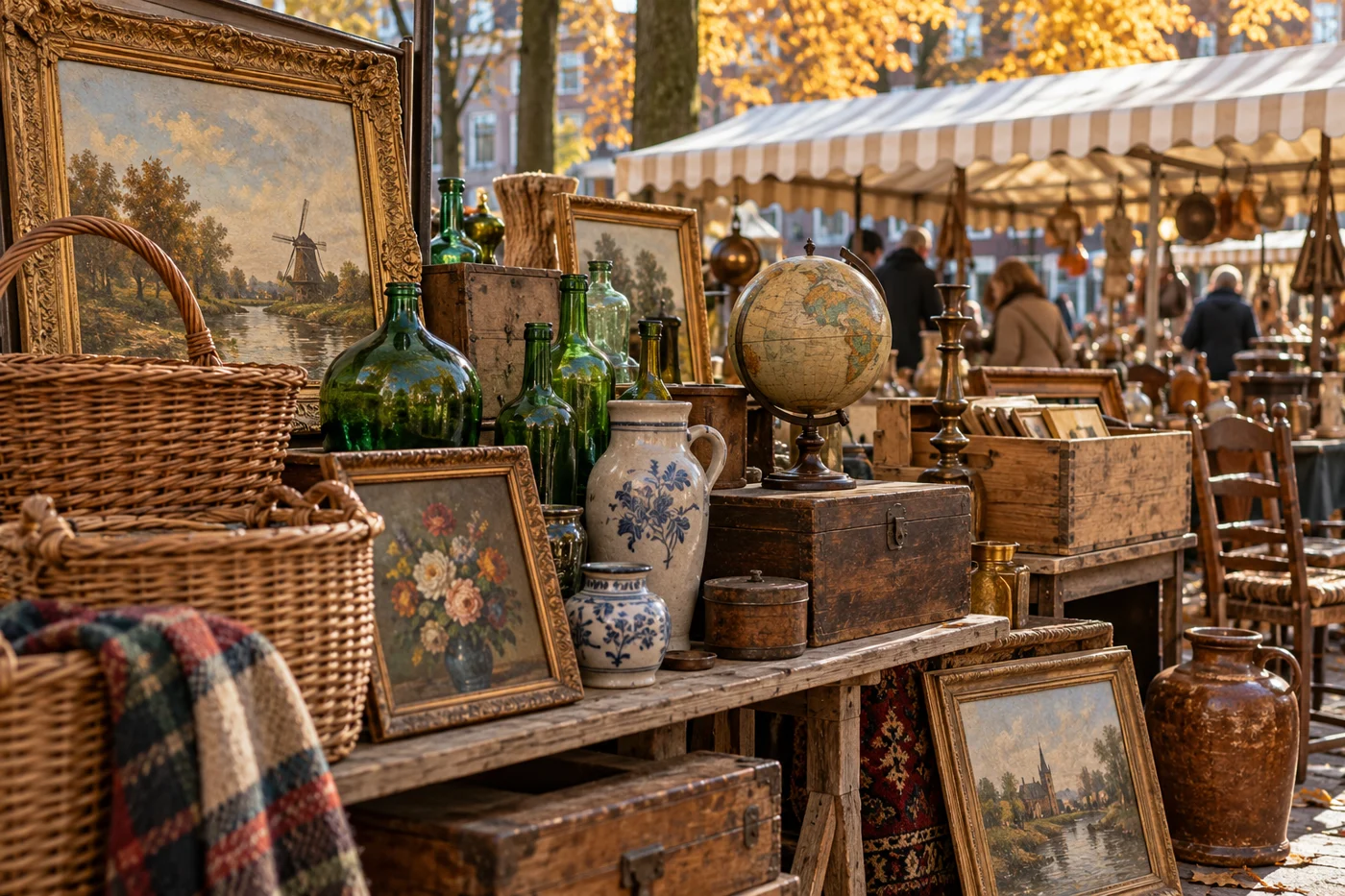 Sfeerbeeld met vintage voorwerpen en bijzondere tweedehands vondsten